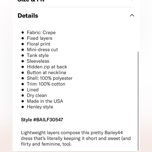 Bailey/44 "Badlands" Dress in Multicolor Size: Large - Picture 13 of 13